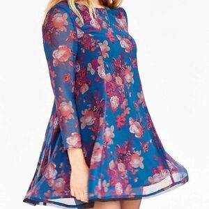 Kimchi Blue Cinderdrea frock floral dress L blue